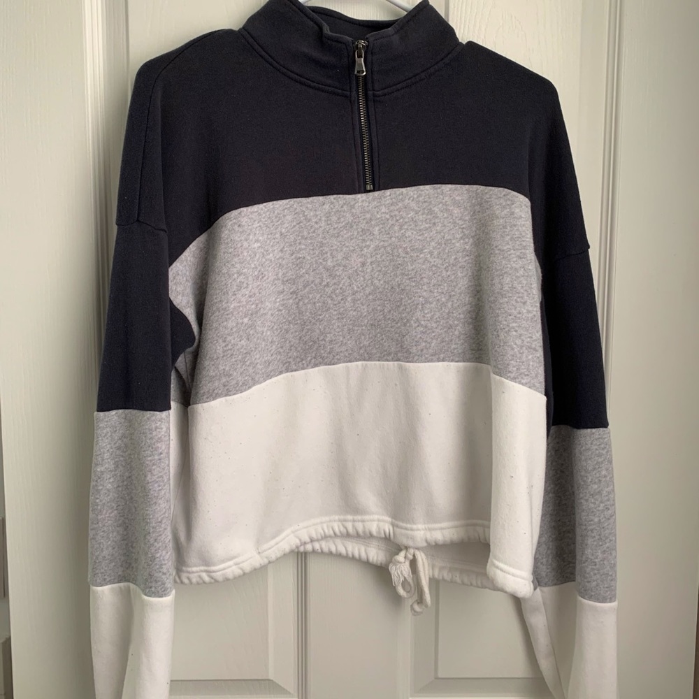 American Eagle Multi-Color Half Zip Pullover